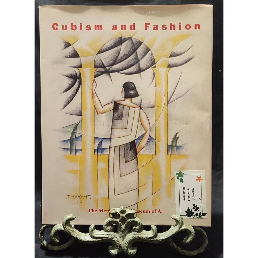 Cubism and Fashion Hardcover Coffee Table Art Book - Cream/Yellow Cover
